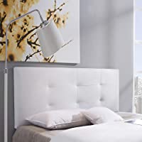 Cabecero tapizado Carla 140X60 cm Blanco- para Cama de 135 cm- Acolchado con Espuma- 8 cm de Grosor- Incluye herrajes…